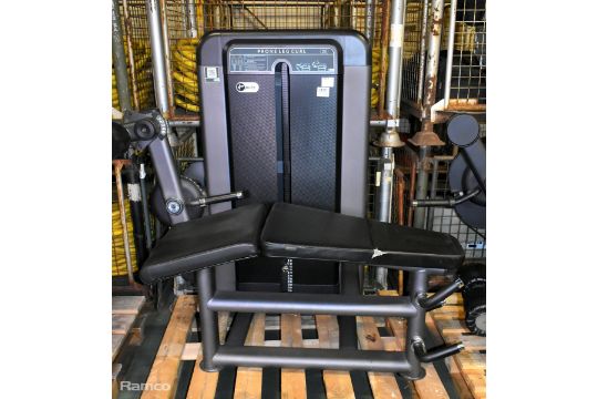 Pulse Fitness 565H prone leg curl - weight stack…