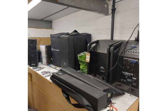 Various DJ Sound System Equipment