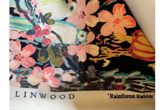 1 x 17.5 Metre Roll Of Linwood ‘Rainforest Rabble’…