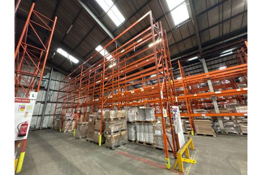 8 Bays Of Back To Back Boltless Pallet Racking