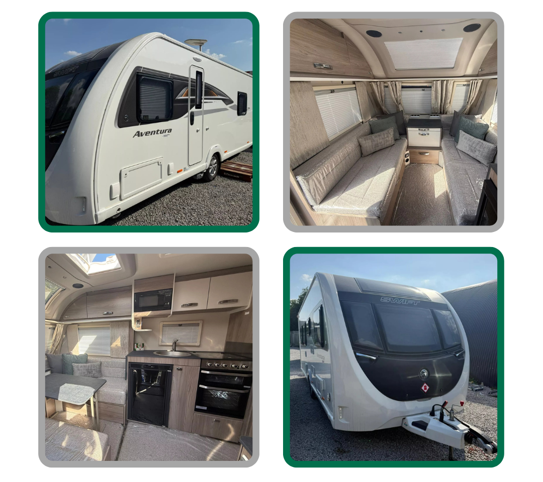 2024 Swift Aventura M4 EB – 4 Berth Luxury Touring Caravan - Used Twice - Great Specification