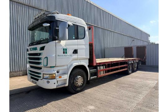 2011 Scania 26T Flat Lorry Beaver Tail. Manual Gear…