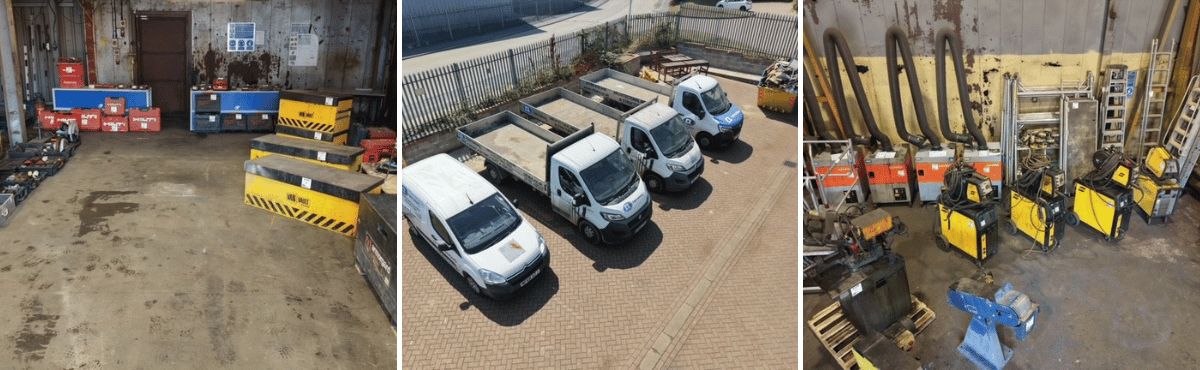 Metal Fabrication and Welding Equipment, Motor Vehicles, Forklift Trucks, Power Tools, Hand Tools, Fabrication & General Warehouse Equipment etc