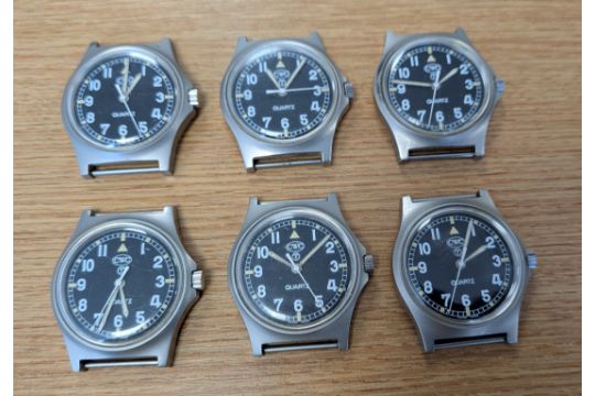 6x CWC W10-6645-99 British Army issue quartz wristwatches…
