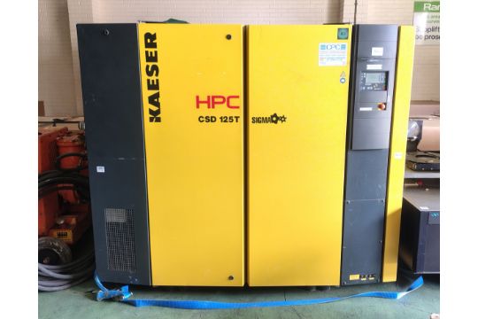 Kaeser ABT 125 rotary screw air compressor with…