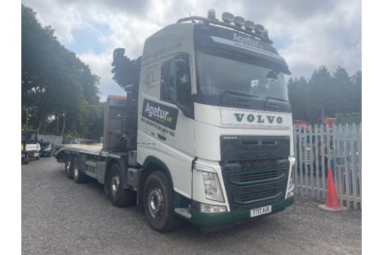 Volvo FH 82F R Flatbed Lorry with Hiab XS477 EP-5…