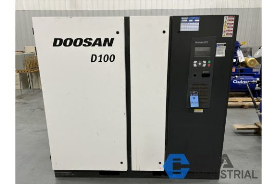 100 HP DOOSAN MODEL D100 ROTARY SCREW AIR…