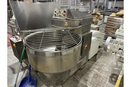 Sottoriva Spiral Mixer, mod. RI 250, 1550mm x 2650mm…