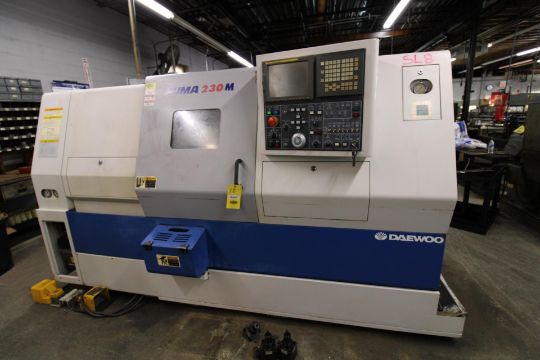 CNC LATHE, DAEWOO PUMA 230M MDL. 230MB, 8'…