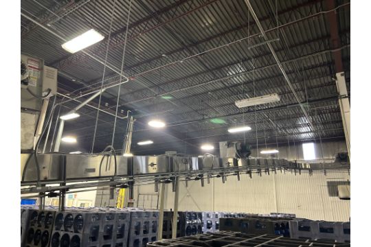 AMT Neck Ring Air Conveyor Line, Approx. 350 ft. of…