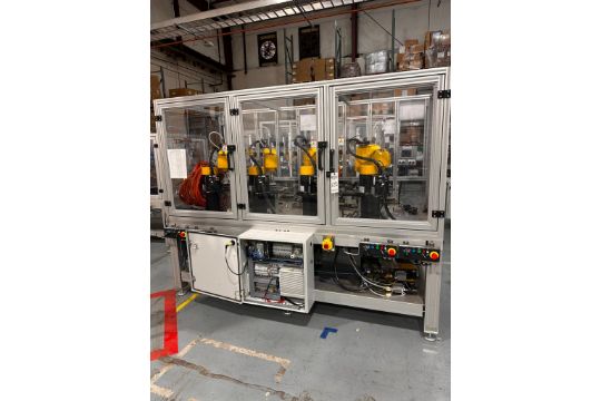 ROBOT LABELING STATION, CONSISTING OF FANUC SCARA ROBOT…