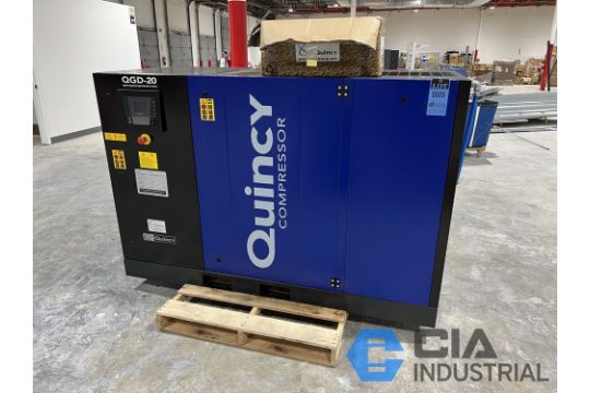 QUINCY MODEL QGD-20 ROTARY SCREW AIR COMPRESSOR; S/N…