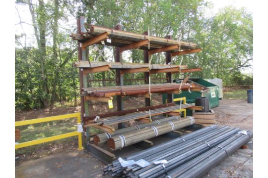 LOT OF CANTILEVER RACKS (4): (1) 16' x 149'W.…