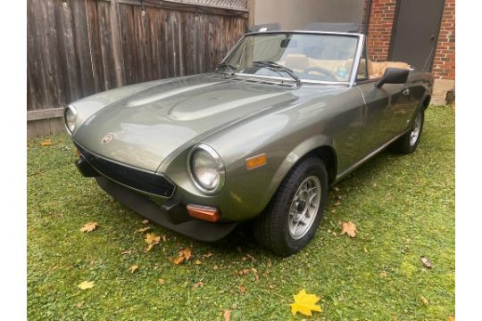 1979 FIAT SPIDER 2000 CONVERTIBLE, 5 SPEED MANUAL TRANSMISSION,…