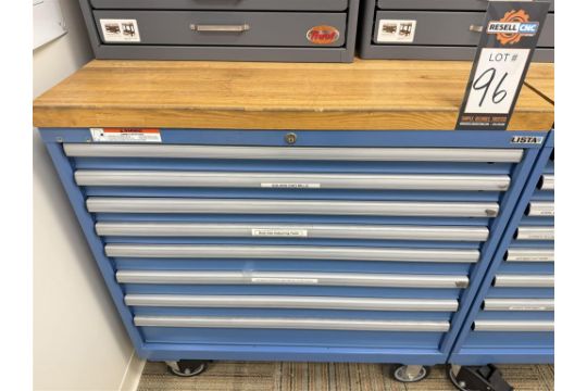 Lista 8-Drawer Cabinet with Butcher Block Top