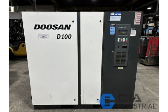 2022 - 100 HP DOOSAN MODEL D100 AIR COMPRESSOR;…