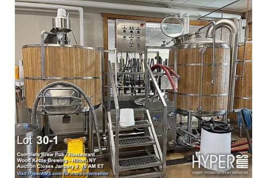 Complete 7-barrel Systec Craft brewing system,…