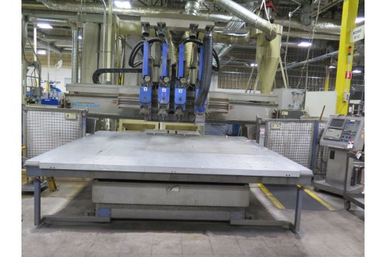 2007 Heian NC-431PF 4-Head CNC Router s/n 2070173 w/…