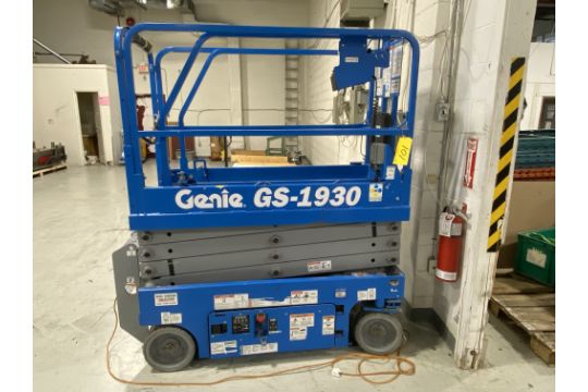 GENIE GS-1930 ELECTRIC SCISSOR LIFT (NOTE: SUBJECT…