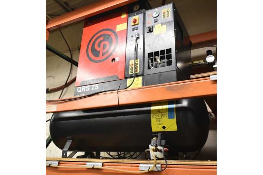 CHICAGO PNEUMATIC (2016) QRS7.5HPD AIR COMPRESSOR WITH…