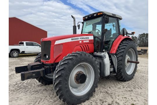 MF 6495 tractor - 18-speed DynaShift 5,031 hrs showing