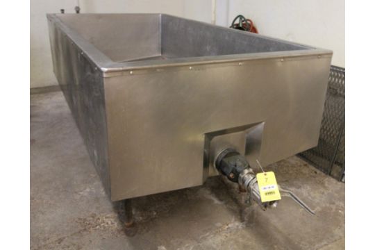 STEAM VAT, STAINLESS STEEL, 43'W. x 90'L.x…