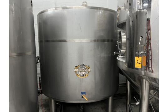 40 BBL Stainless Steel, Hot Liquor Tank, Dish Bottom,…