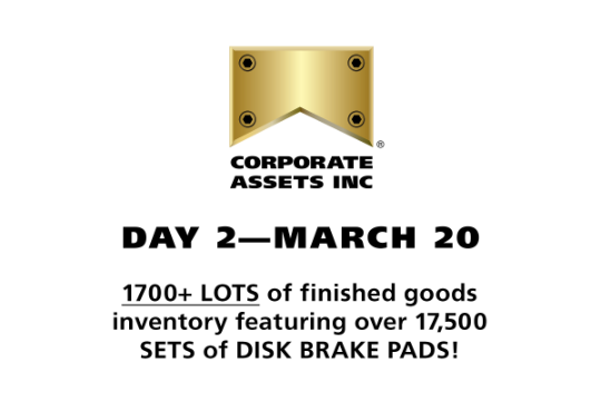 DAY 2—MARCH 20! 1700+ Lots of finished goods inventory…