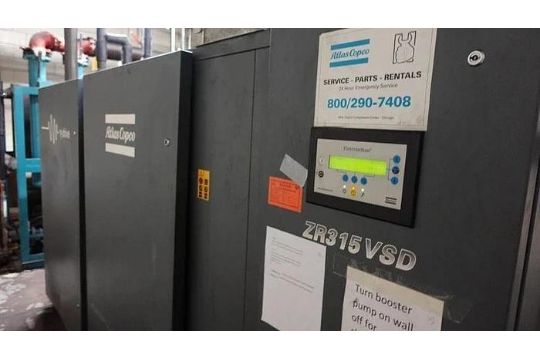 400 HP ATLAS COPCO ZR315VSD AIR COMPRESSOR