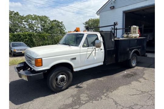 1989 FORD F450 SD CUSTOM UTILITY TRUCK VN:2FDLF47G2KCA82245…