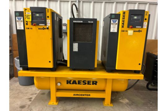 ROTARY SCREW COMPRESSOR SYSTEM: (2) KAESER…