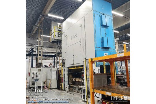 KRUPP 400T mechanical press line with feeder and uncoiler…