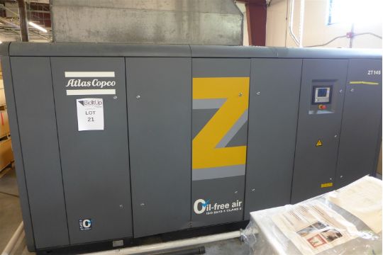 2016 Atlas Copco ZT 145 Oil Free Rotary Air Compressor