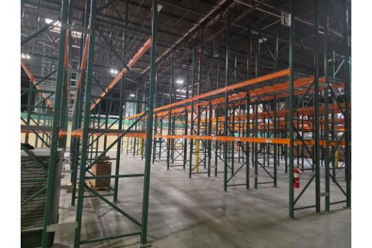 approx 90000 square feet of forklift racking