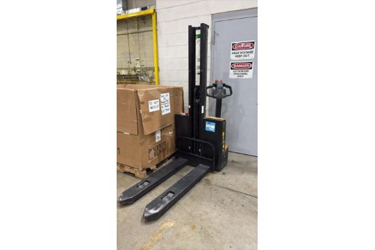 Big Joe Electric Pallet Jack, 2200lbs Capacity.