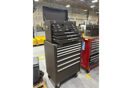 Kennedy Top and Bottom Portable Metal Tool Storage.