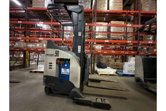 Crown Stand Up Narrow Aisle Reach Forklift Model RR5700