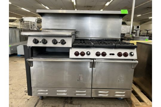 WOLF 5FT NATURAL GAS DOUBLE RANGE W/ 6 BURNER AND GRIDDLE