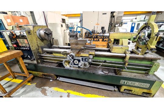 CHIEN YEH CY690X2000 LATHE, 12' 3-JAW CHUCK, 27'…