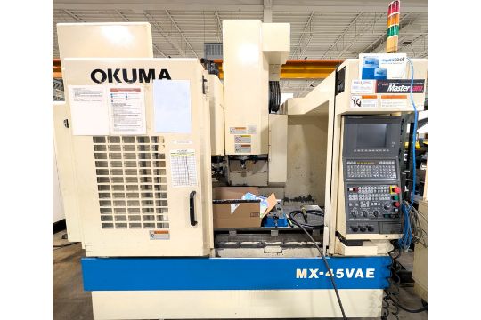 OKUMA MX-45VAE CNC VERTICAL MACHINING CENTER,…