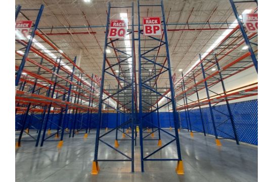 2 rows of storage racks measuring 11 meters…