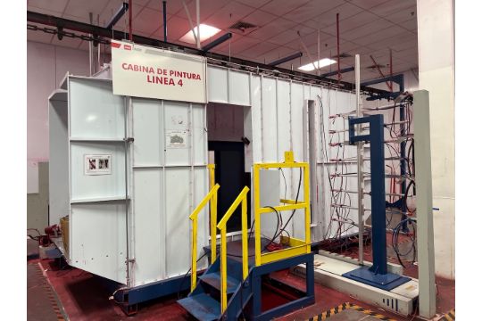 Line 4 includes an electrostatic powder coating…