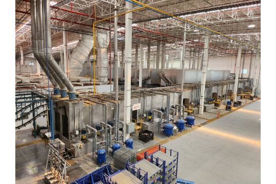 Lot of 3 complete Norson Powder Coating lines,…