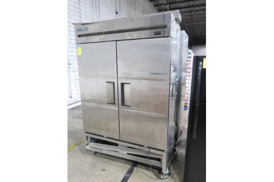 True stainless 2-door freezer
