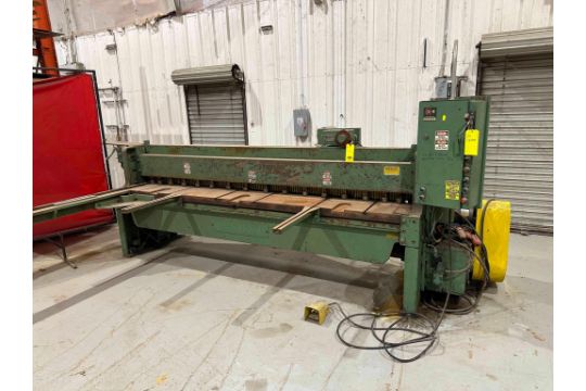 POWER SQUARING SHEER, WYSONG MDL. 1410, 14 gage, 10'…