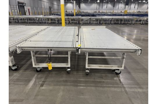 Lot of (2) Powered Roller Conveyors â€“ Straight…