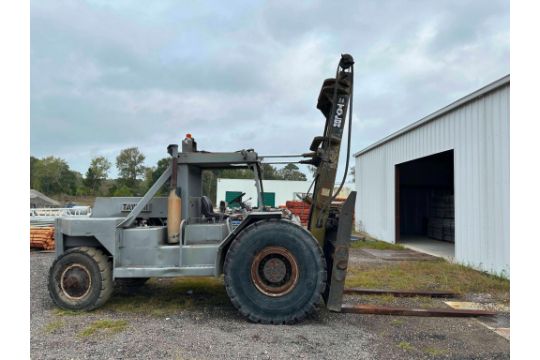 FORKLIFT, TAYLOR 24,000 LB. CAP. MDL. Y-24-BWO, 2-stage…
