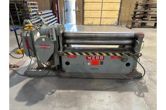 Webb Plate Bending Roll, Model 605, S/N 9718, 60' x…