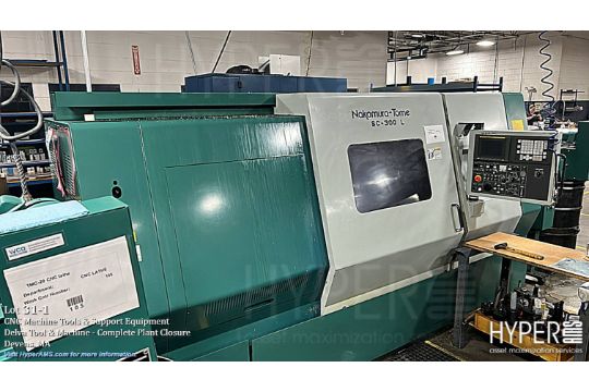 Nakamura-Tome SC-300L CNC Lathe, FANUC 21-T Control…