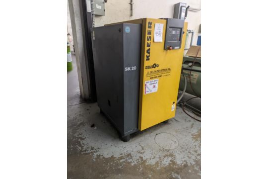 Kaeser SK20 20-HP Rotary Screw Air Compressor, S/N…